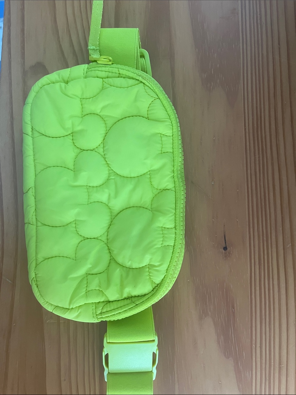Vera Bradley Neon Lime Quilted Crossbody Bag